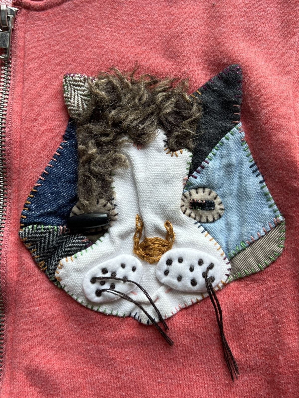 Ne-Net Ne-net Issey miyake Cat Patch Hoodies Size US XXS / EU 40 - 8 Thumbnail