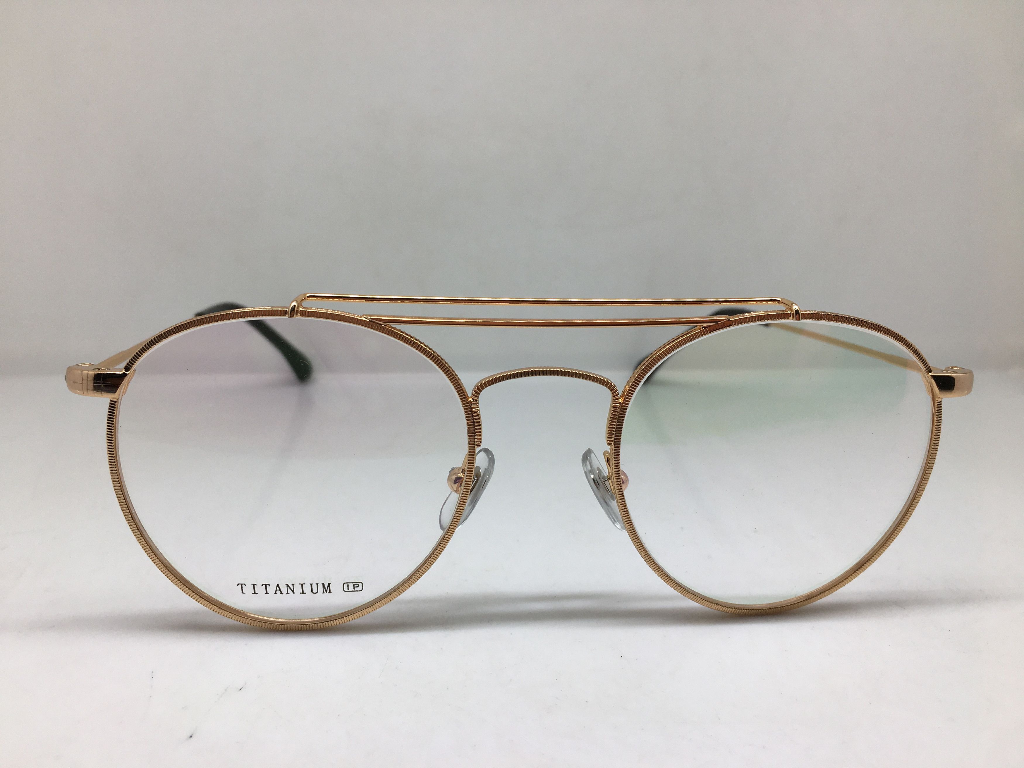 Other Gold Titanium Round Eyeglasses Frame GREAT GATSBY Size ONE SIZE - 1 Thumbnail