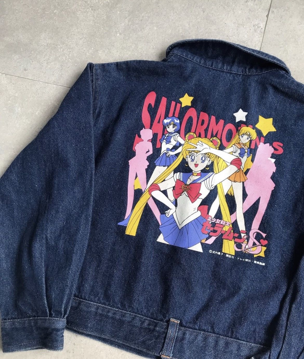 Anime × Vintage BANDAI SAILORMOON & LUNA DENIM JACKET SAILOR MOON Size M / US 6-8 / IT 42-44 - 5 Thumbnail