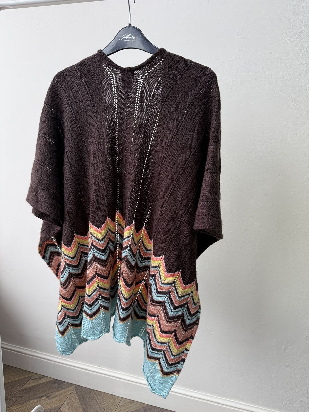 Missoni Missoni Women’s Wool Knit Cardigan Cape Poncho Zigzag Size ONE SIZE - 8 Thumbnail