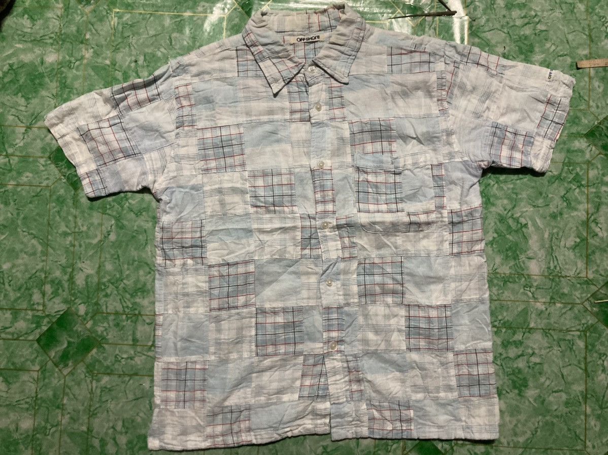 Designer Vintage Patchwork Bottom Shirt Off Shore Size US M / EU 48-50 / 2 - 1 Thumbnail