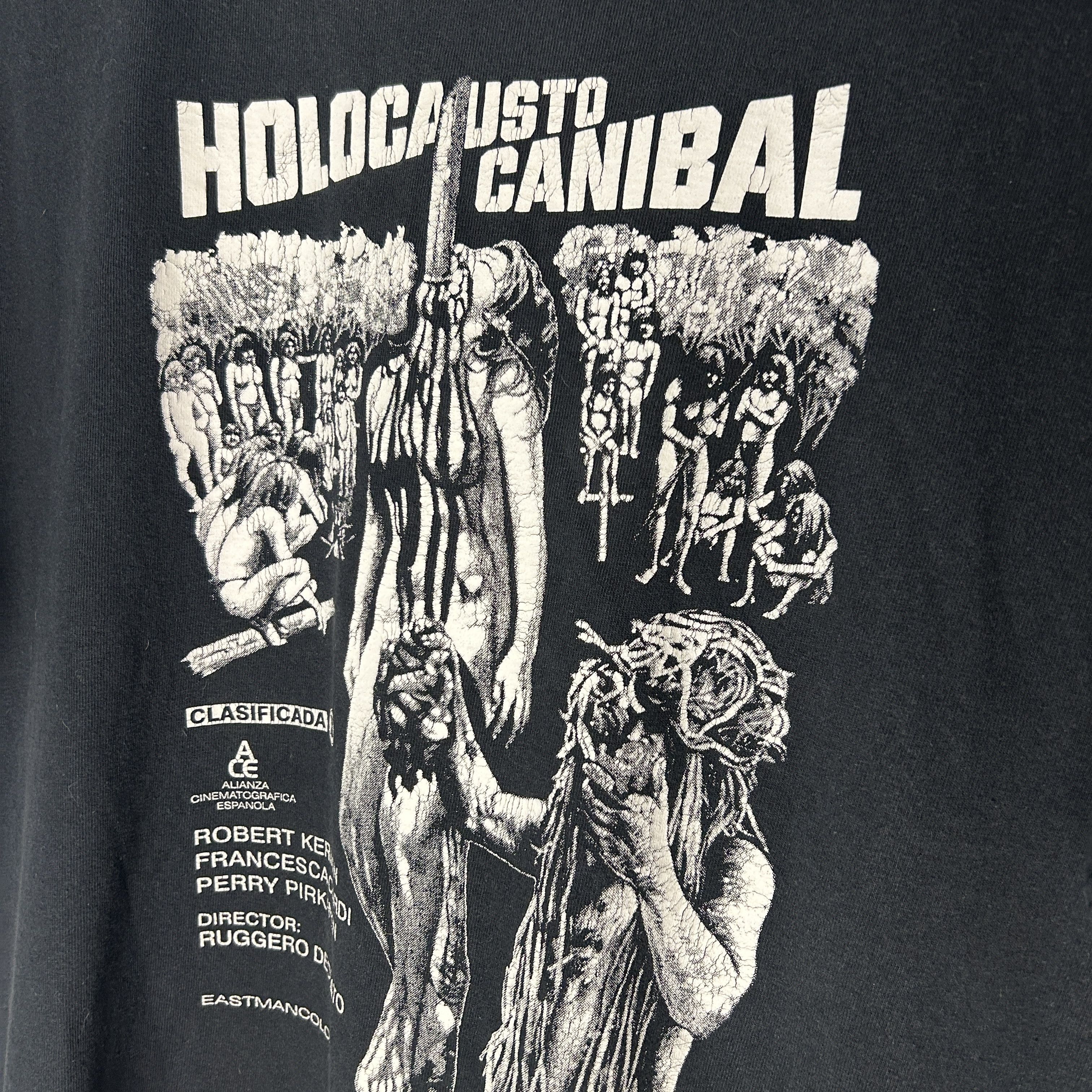 Vintage Vintage Cannibal Holocaust Horror T-shirt Size US L / EU 52-54 / 3 - 3 Thumbnail