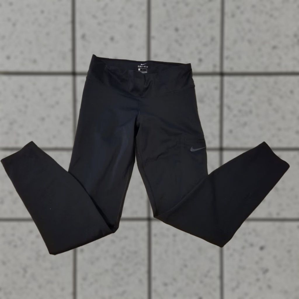 Nike Womens Nike Pants Large XL Black Athletic Sweatpants Exercise Gym Workout Size 40" / US 18 - 1 Thumbnail