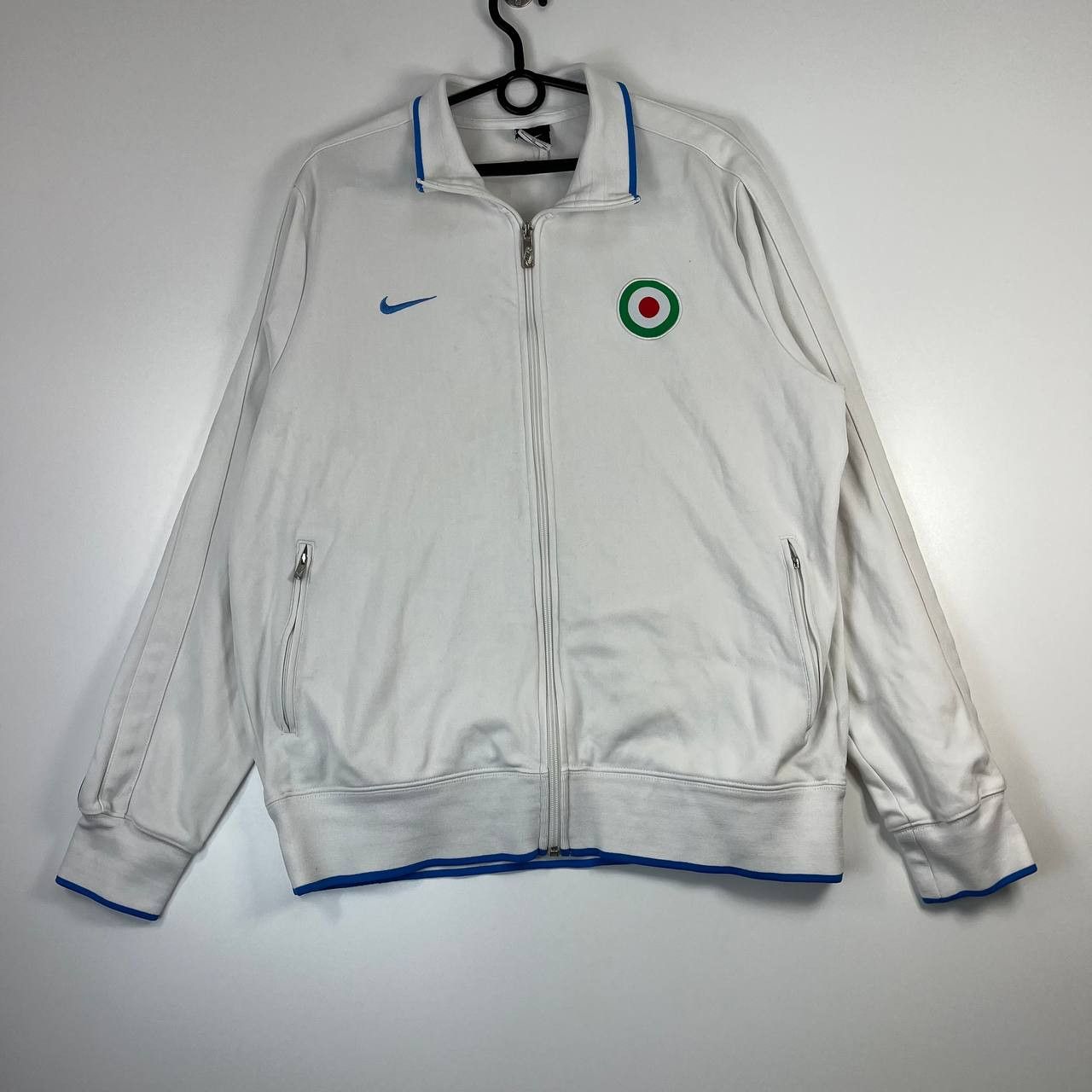 Nike Italy National Team Nike Track Jacket Full Zip White Size XL Size US XL / EU 56 / 4 - 1 Thumbnail