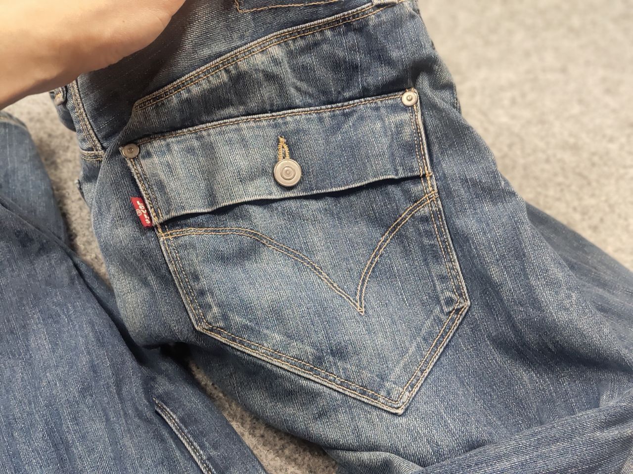Levi's Rare Vintage 90s Levis Engineered Denim Jeans Twisted Faded Size US 32 / EU 48 - 17 Thumbnail