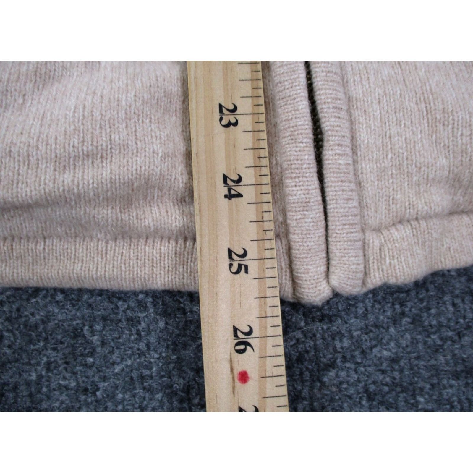 Vintage Carraig Donn Sweater Women M Beige Merino Wool Full Zip Knit Logo Lightweight Thermal Regular Size M / US 6-8 / IT 42-44 - 4 Thumbnail