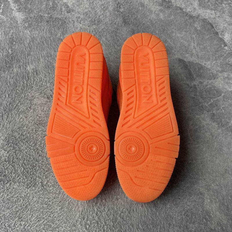 Louis Vuitton Virgil Louis Vuitton Orange Fashion Sneakers - Size US 8 / EU 41 - 4 Thumbnail