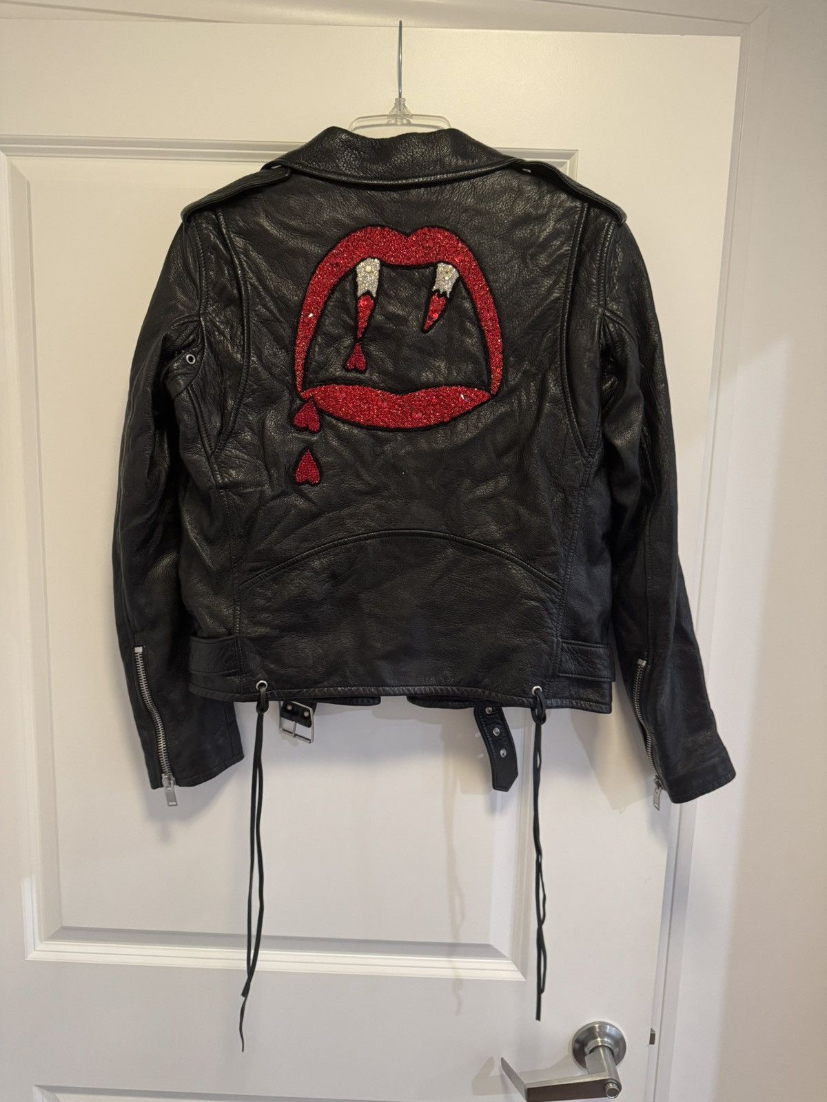 激レアSAINT LAURENT Blood Luster 46サイズ Saint Laurent Blood Luster Vampire Lip Riders jacket Black Mens