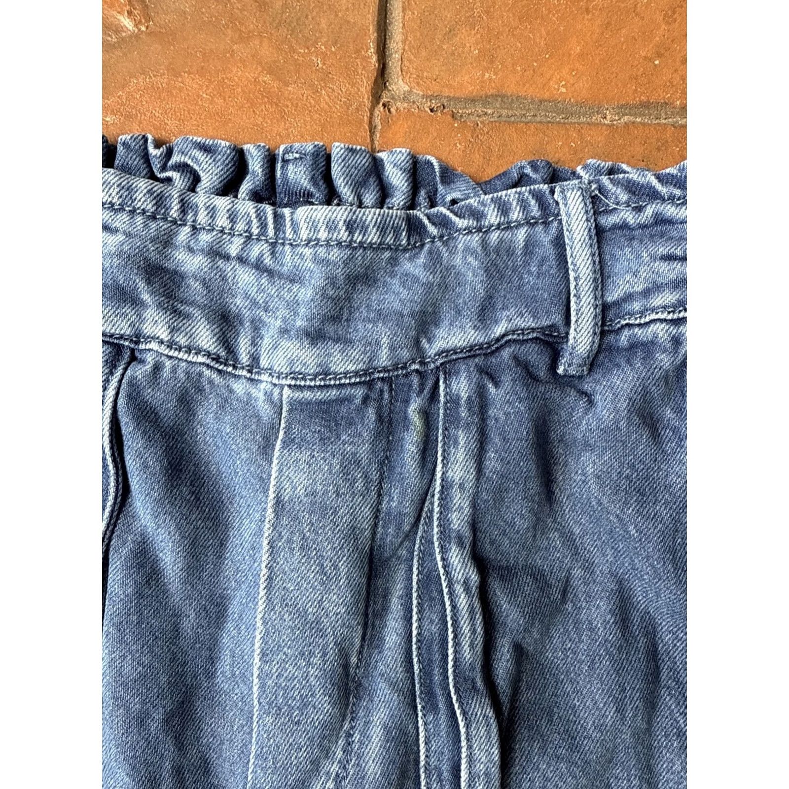 Young Fabulous & Broke VINTAGE Sadie Jeans Womens Small Baggy Wide Leg Pull On YFB Size 28" / US 6 / IT 42 - 4 Thumbnail
