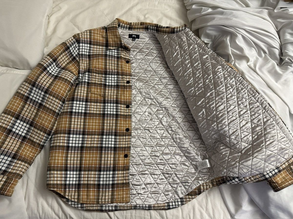 Stussy Stussy Quilted Lined Plaid Shirt Flannel Large Gold Yellow Size US L / EU 52-54 / 3 - 2 Thumbnail