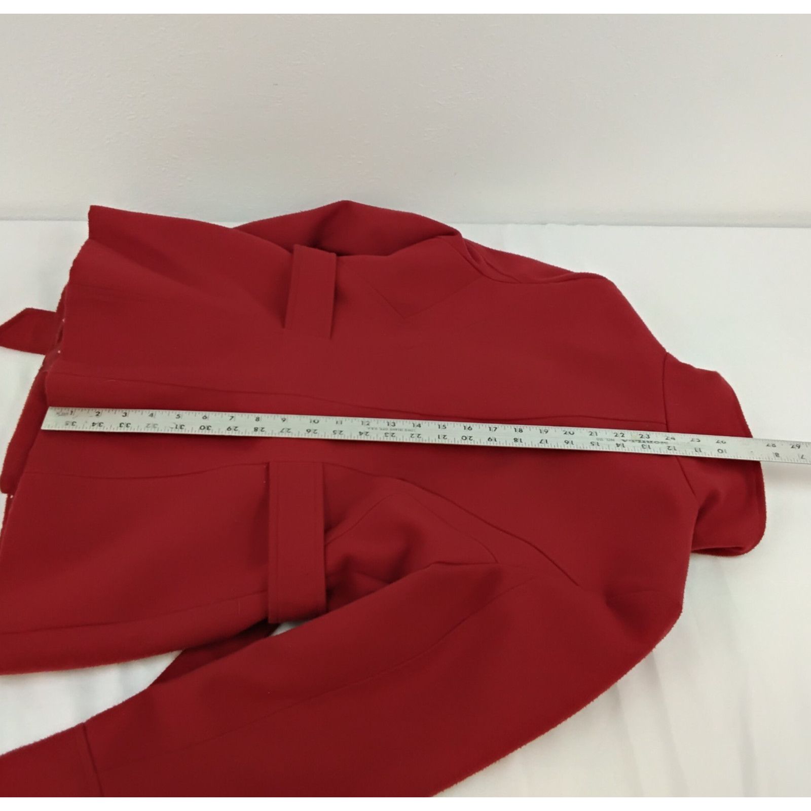 Guess Guess Peacoat Women's Large Red Vintage 2000s Belted Size L / US 10 / IT 46 - 15 Thumbnail