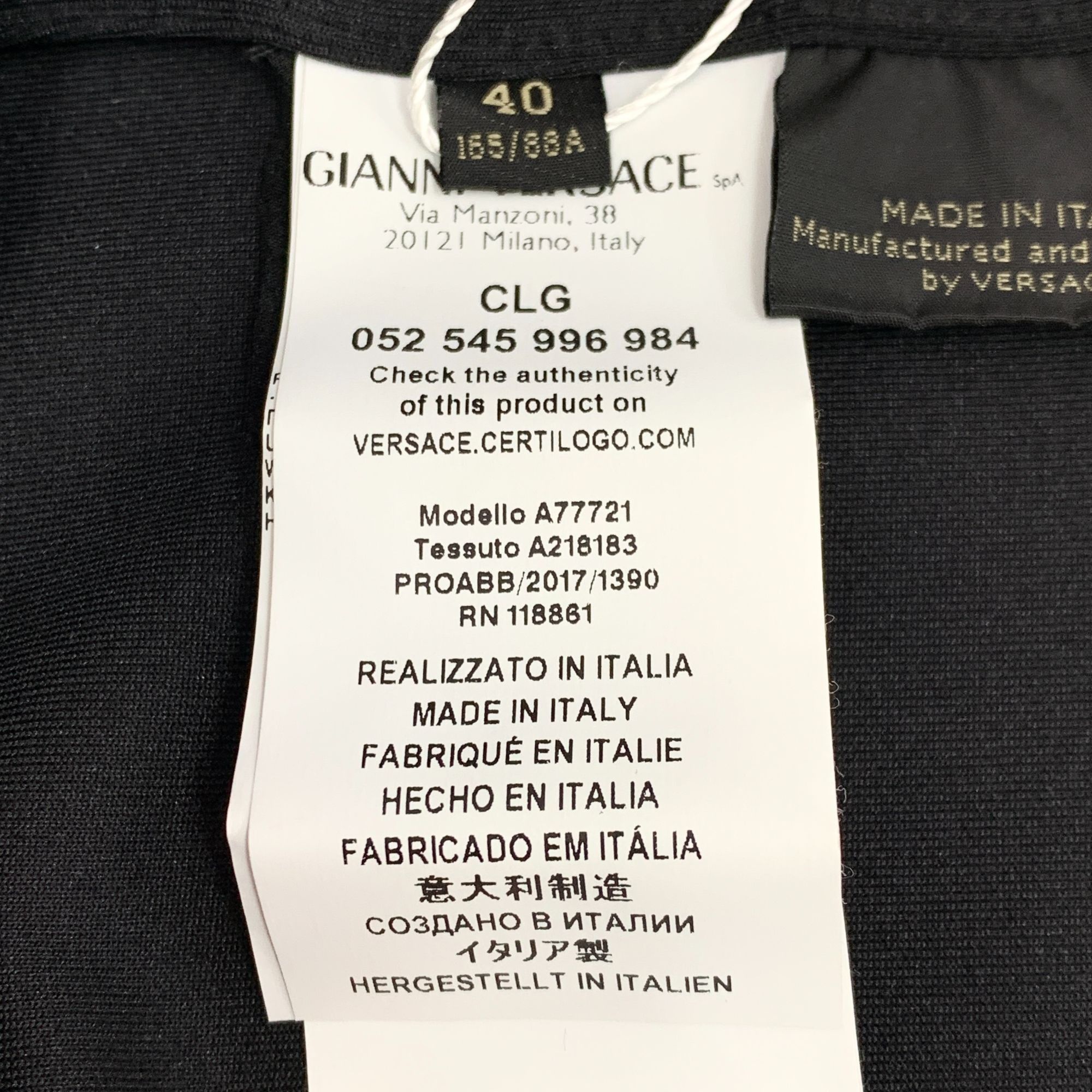 Versace Versace Black Logo Cutout Embroidered Cotton Crewneck Sweats Size US M / EU 48-50 / 2 - 4 Thumbnail