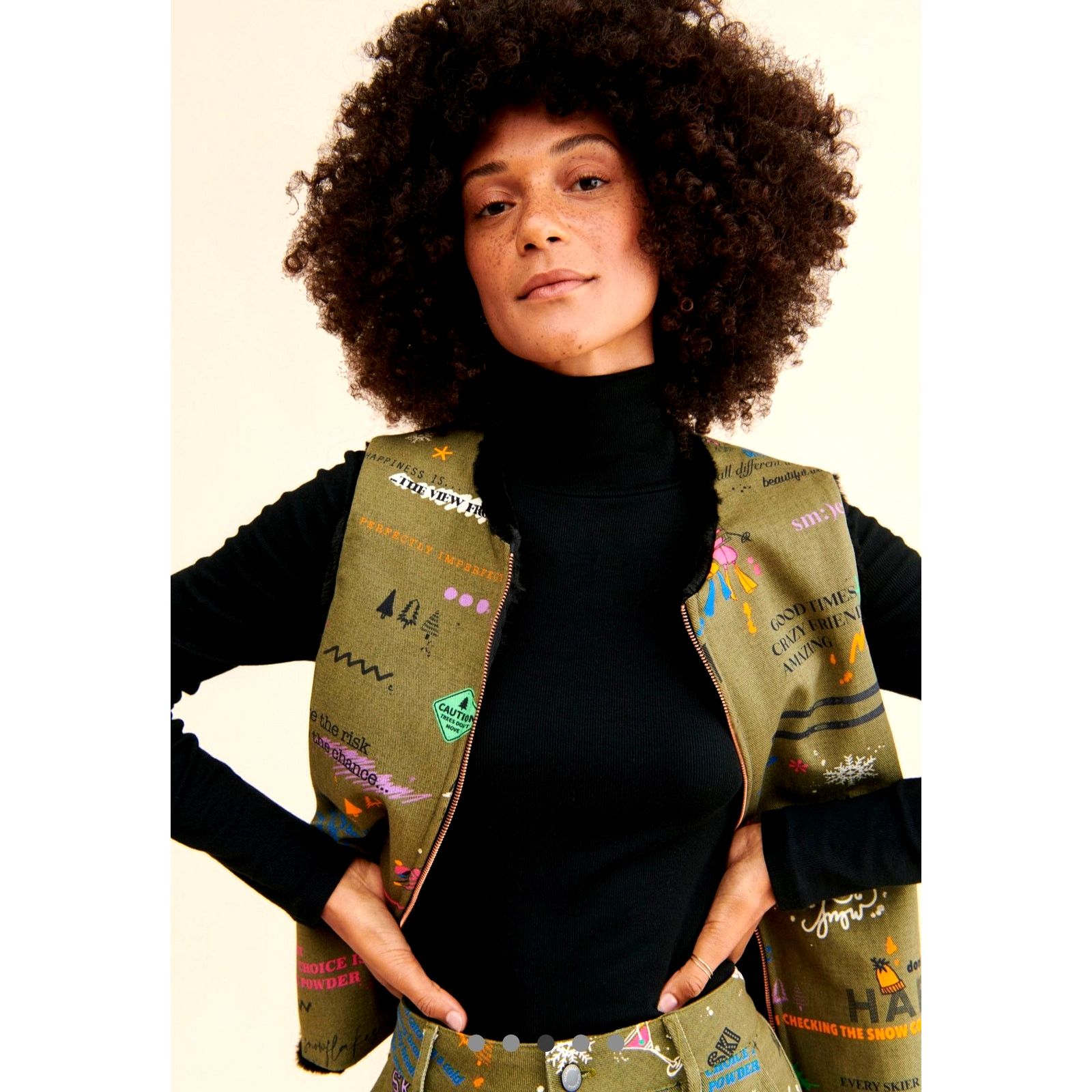 Free People Free People Vilagallo Naomi Apres Ski Reversible Vest Size L Size L / US 10 / IT 46 - 4 Thumbnail