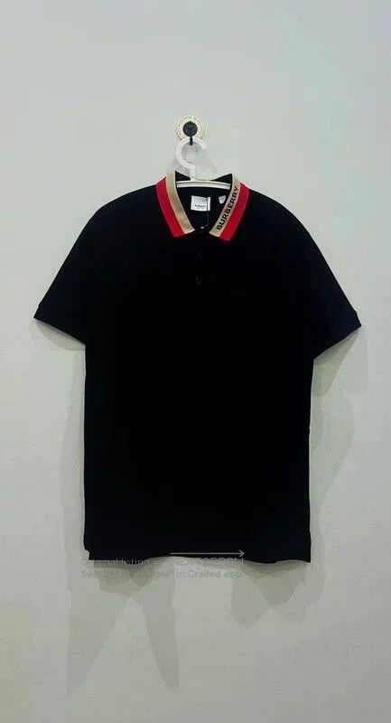 Burberry Burberry Black Cotton Men's Polo Shirt. Size US XS / EU 42 / 0 - 1 Thumbnail