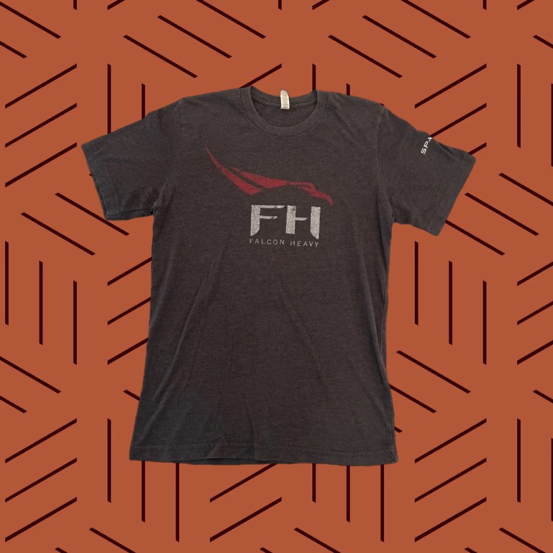 Vintage VINTAGE SpaceX Shirt Unisex Adults Small Gray Falcon Heavy Graphic Print Size US S / EU 44-46 / 1 - 1 Thumbnail