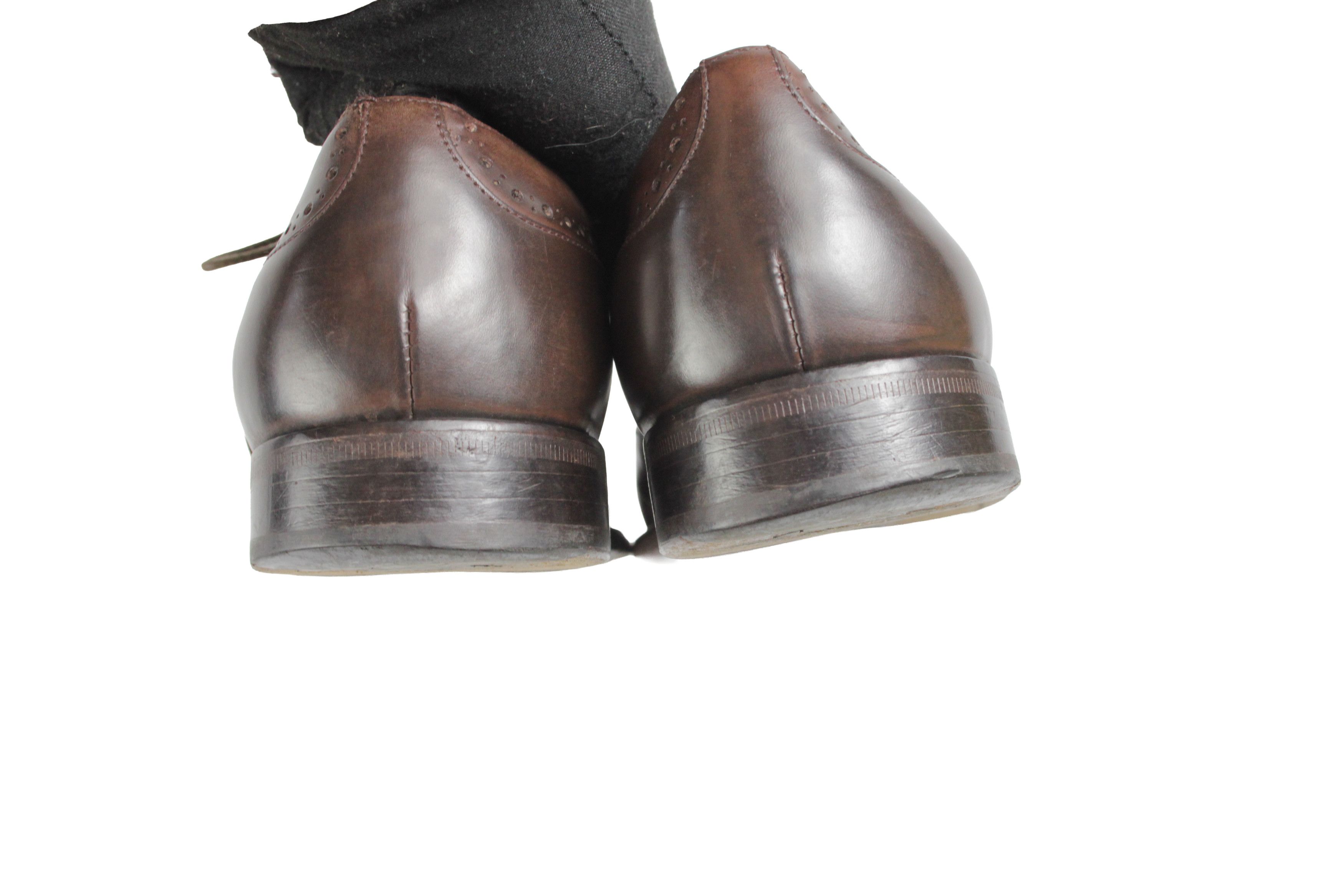 Doucal's Perforated Brogue Oxford Shoes Size US 10 / EU 43 - 10 Thumbnail
