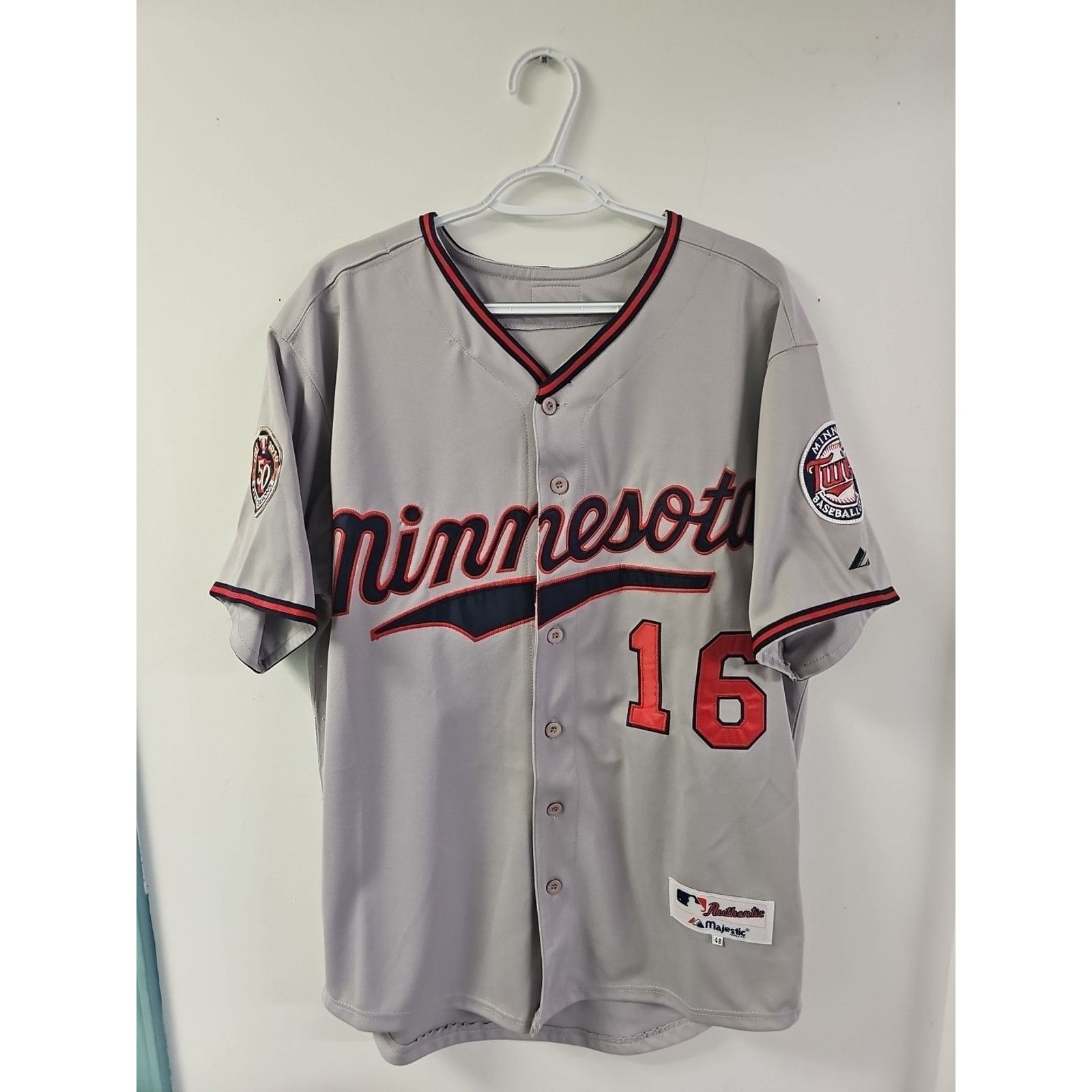 Majestic Minnesota Twins Jason Kubel Authentic Jersey 50th Sz 48 Size US XL / EU 56 / 4 - 1 Thumbnail