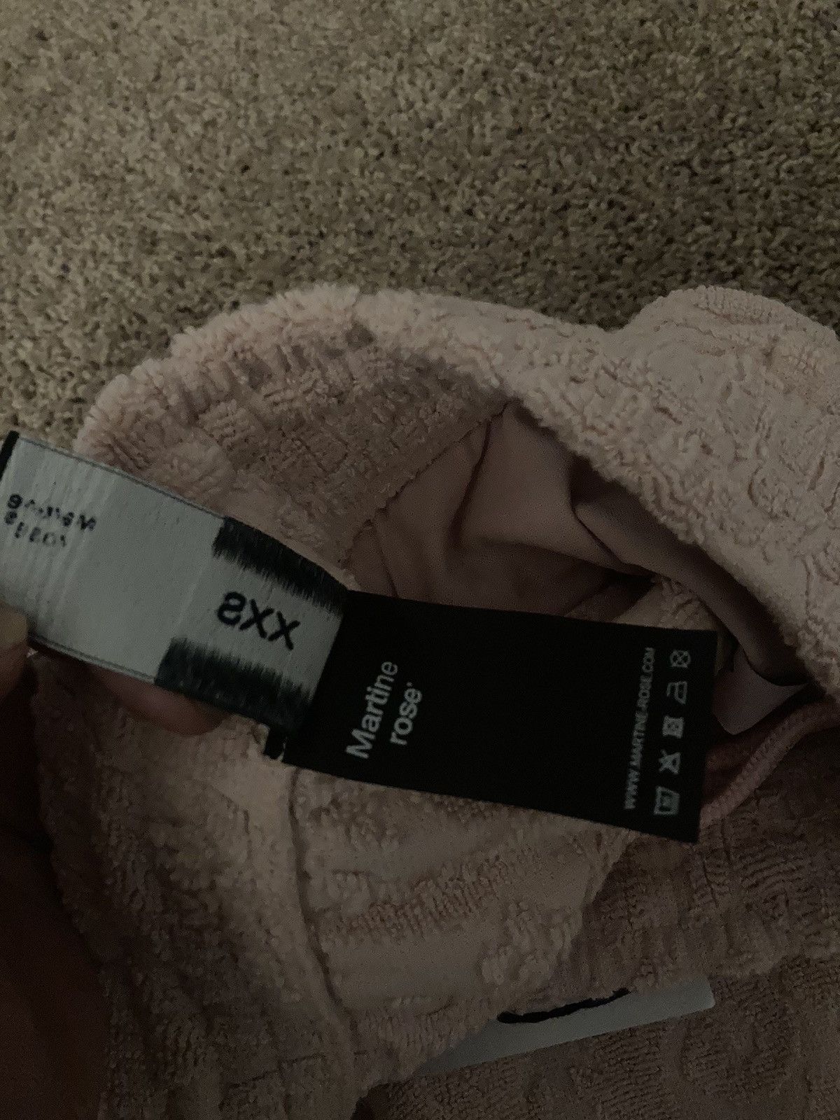 Martine Rose New SS24 Martine Rose Pink Towel Jacquard Knit Sweats 2024 Size US 30 / EU 46 - 7 Thumbnail