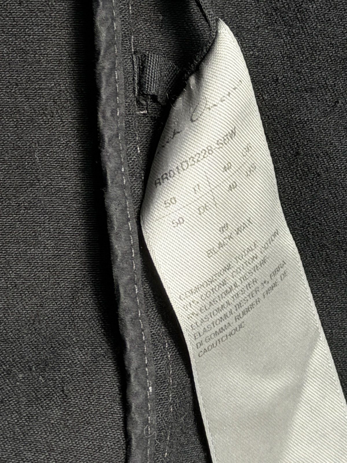 Rick Owens Black Edfu Denim Long Sleeve T-Shirt sz.50 Size US M / EU 48-50 / 2 - 4 Thumbnail