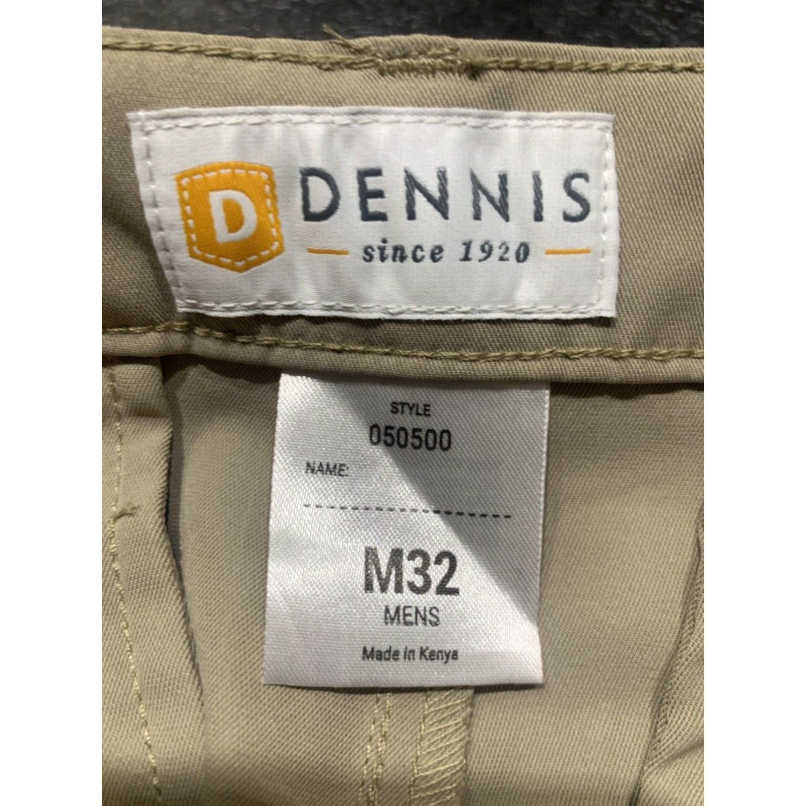 Vintage DENNIS Uniform Men’s Khaki Shorts Sz 32 Polyester Tech Regular Men Casual 32 Beige Chino Polyester Size US 32 / EU 48 - 4 Thumbnail