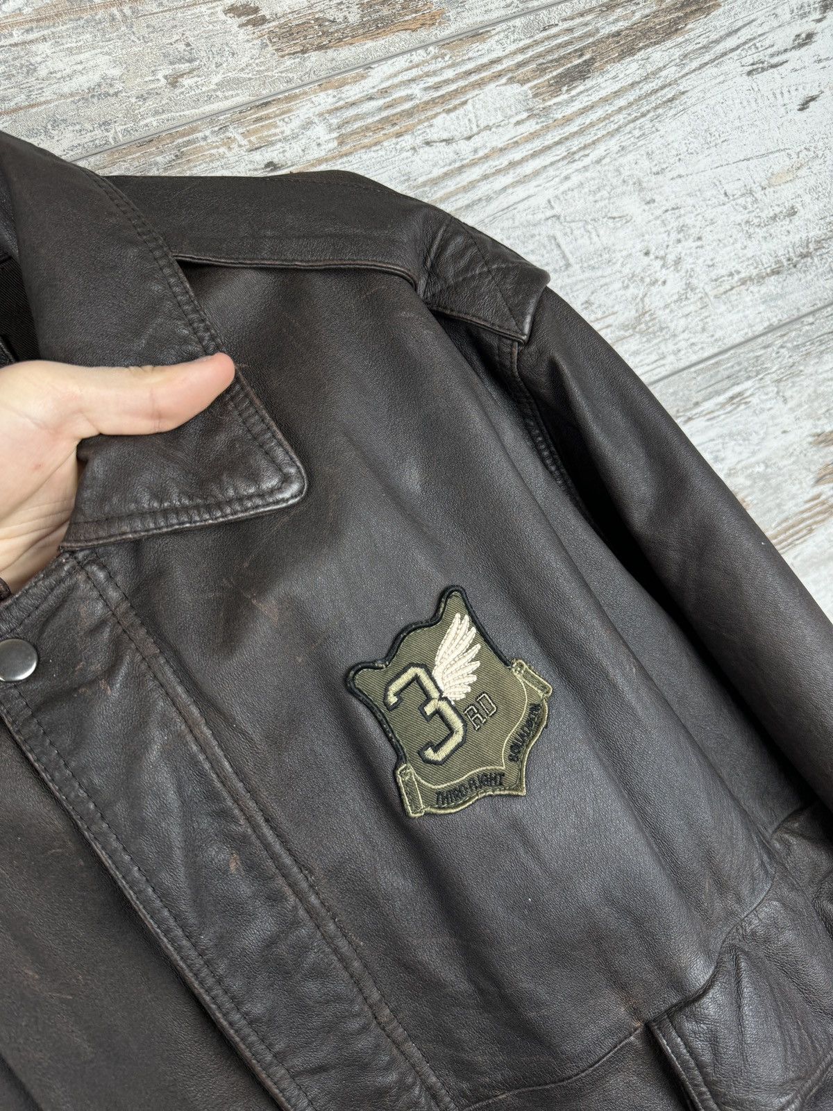 Other Mens Vintage brown George Leather bombers jacket y2k rare Size US XL / EU 56 / 4 - 5 Thumbnail