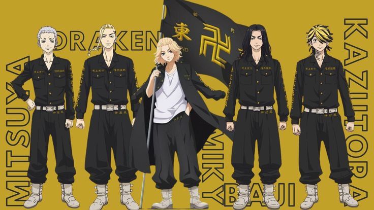 Anime Japanese Anime Tokyo Manji Gang Outerwear Snap Button Shirts Size US M / EU 48-50 / 2 - 9 Thumbnail