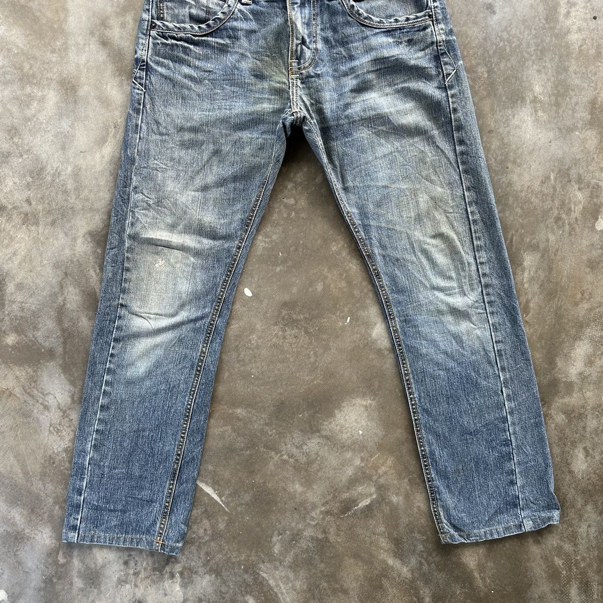 Japanese Brand 🔥W34x28 Vintage Lee Faded Denim Jean Pant Size US 34 / EU 50 - 2 Thumbnail