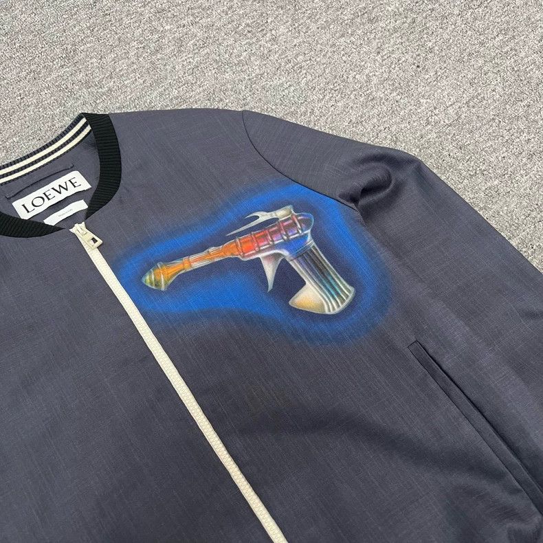 Loewe LOEWE size44 Rocket pattern print zipper baseball jacket Size US S / EU 44-46 / 1 - 4 Thumbnail