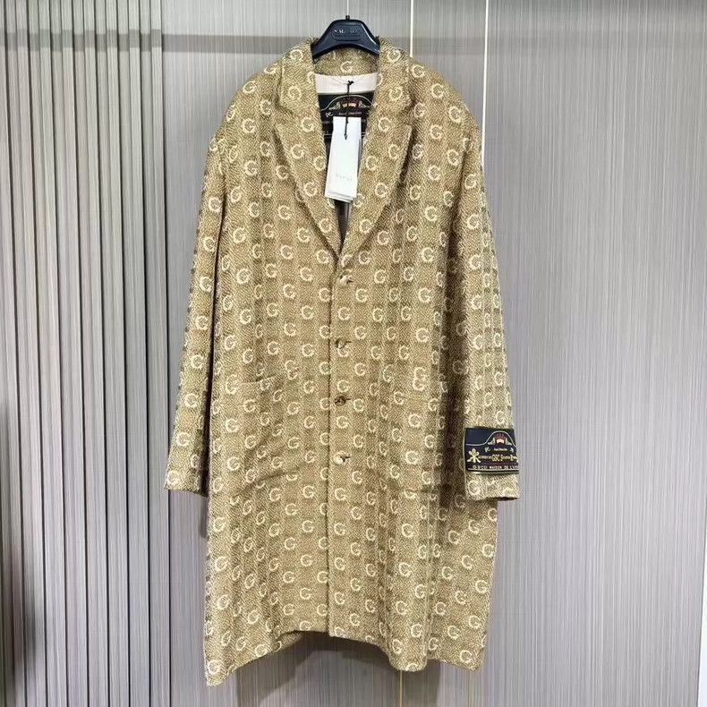 Gucci Gucci Full-print jiccard wool coat 2501-Nextarrow Size US M / EU 48-50 / 2 - 1 Thumbnail