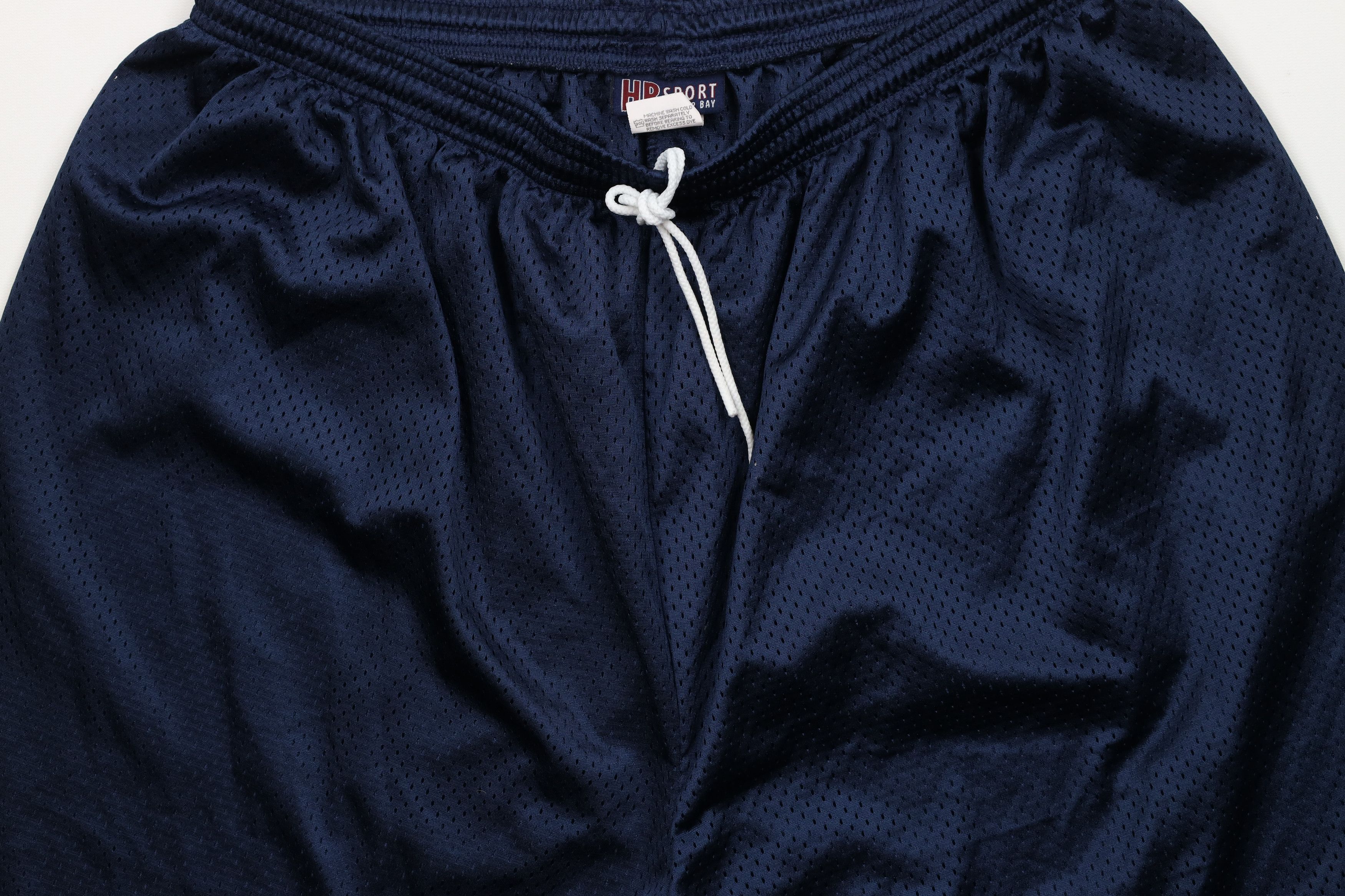 Vintage Vintage 90s Streetwear Above Knee Mesh Shorts Navy Blue USA Size US 40 / EU 56 - 3 Thumbnail