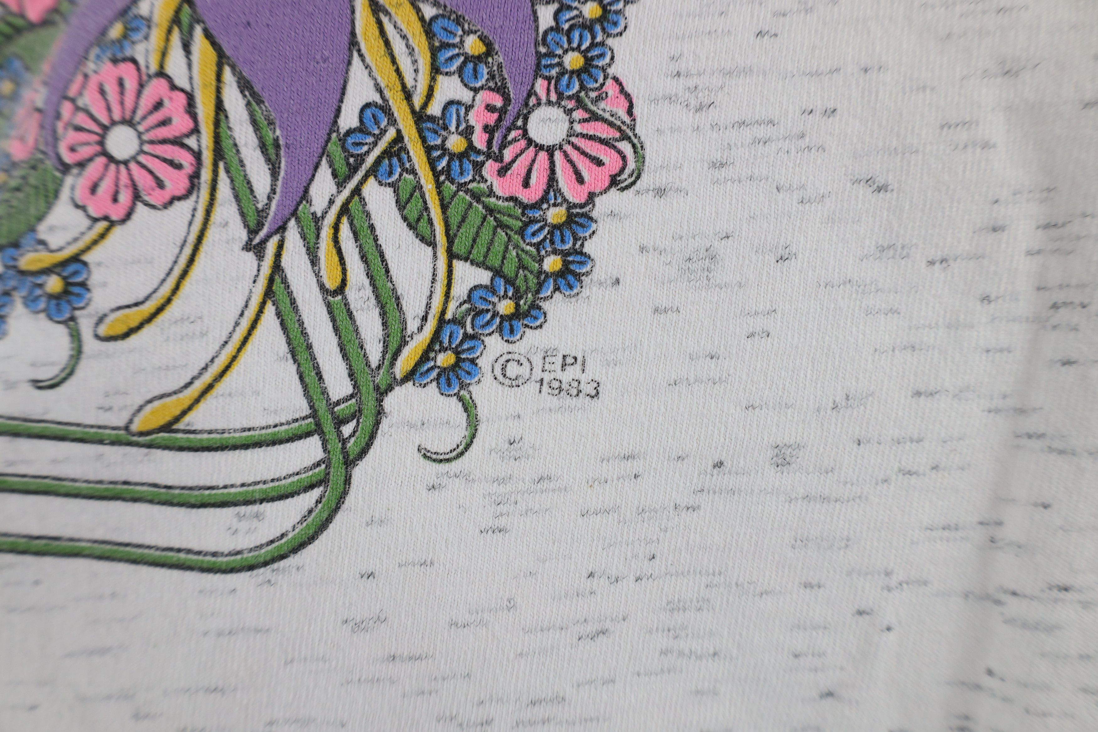 Vintage Vintage 90s Streetwear Reno Hummingbird Flower T-Shirt USA Size XXL / US 16-18 / IT 52-54 - 5 Thumbnail