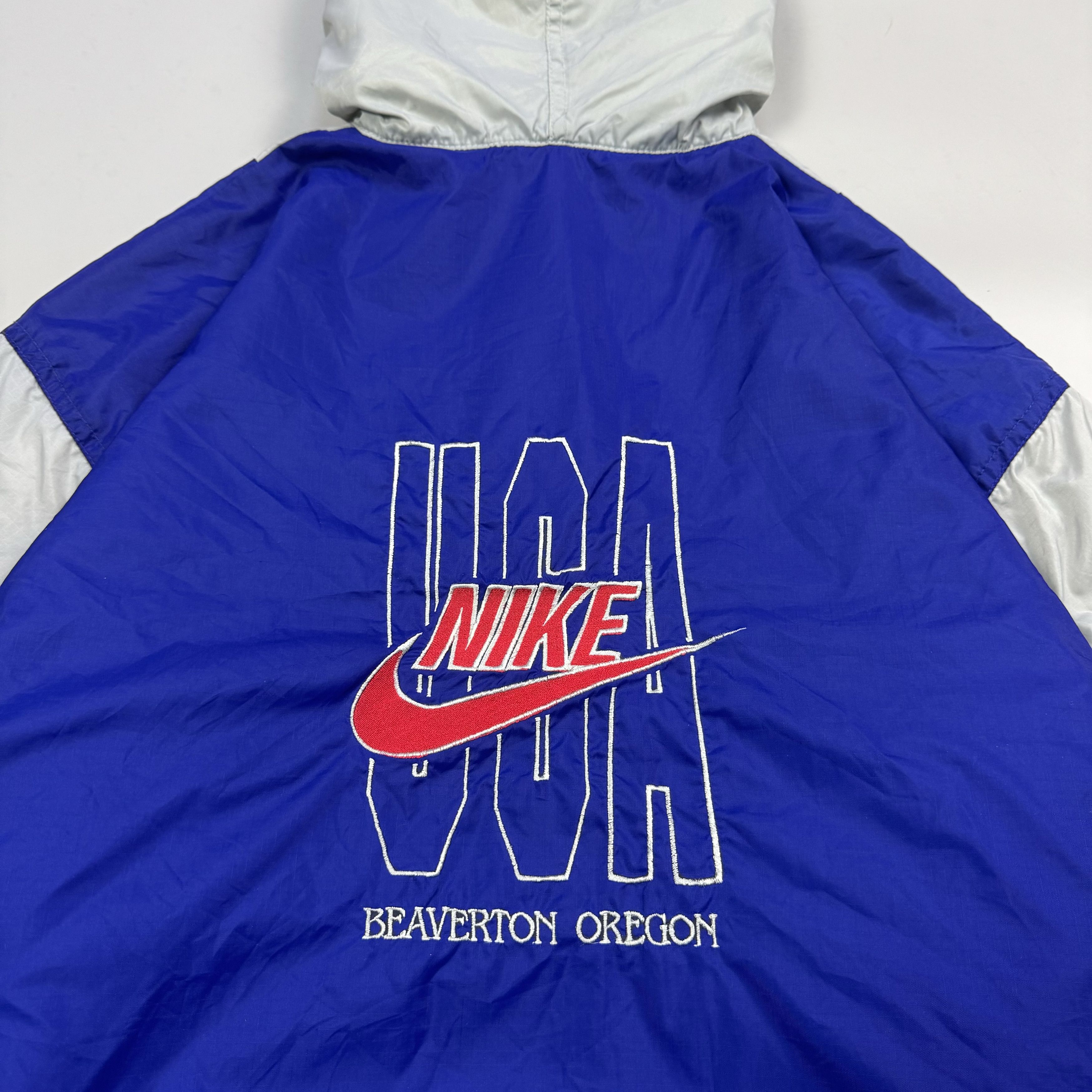 Nike × Vintage NIKE USA BEAVERTON OREGON NYLON 1/4 ZIP JACKET VINTAGE 1980S Size US S / EU 44-46 / 1 - 8 Thumbnail