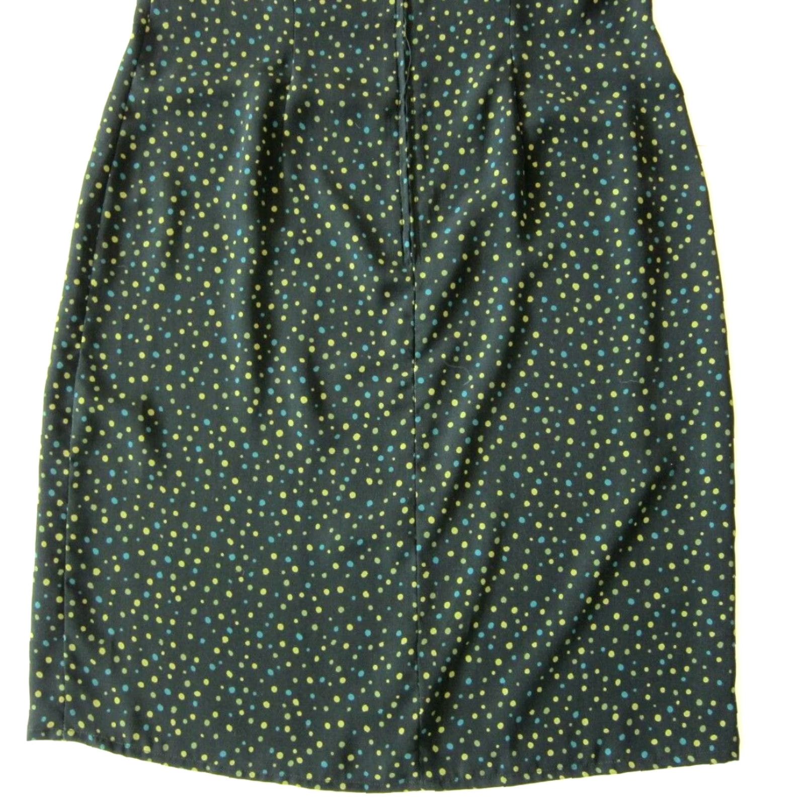 Vintage R&K Originals Green Blue Polka Dot Tent Shift A-Line Tunic Tank Sun Dress Size 8 Size M / US 6-8 / IT 42-44 - 6 Thumbnail
