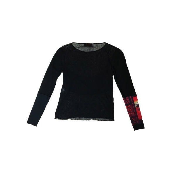 Cop Copine Cop Copine Mesh Top Floral Barcode Size ONE SIZE - 4 Thumbnail