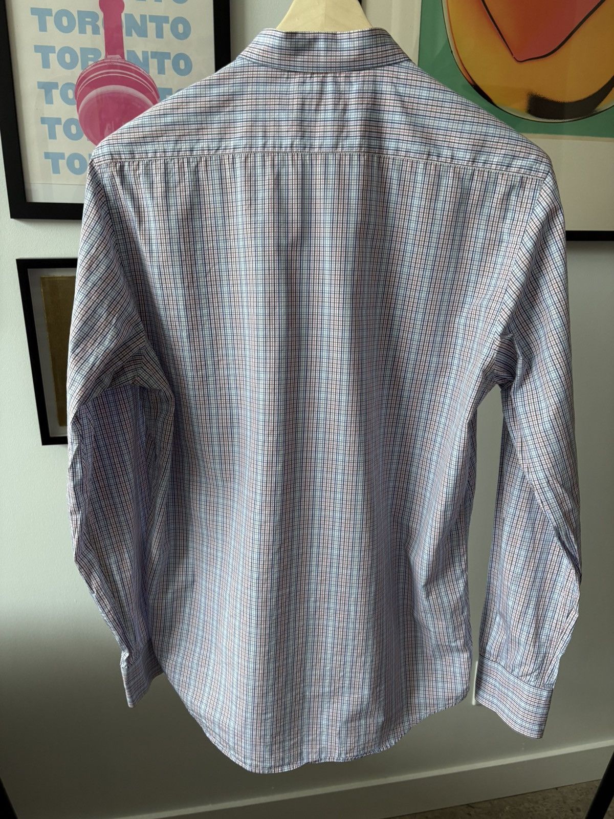 PATRICK ASSARAF Patrick Assaraf Button Down Shirt Multi Colour Plaid Large Size US L / EU 52-54 / 3 - 7 Thumbnail