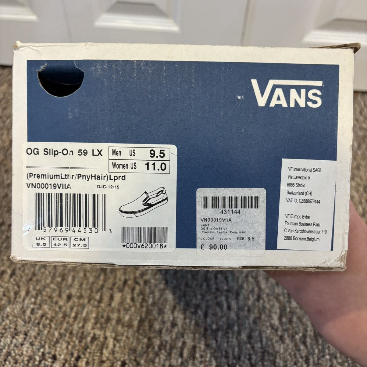 Vans Vans OG LX Leopard Print Cow-Hair Slip Ons Size US 9.5 / EU 42-43 - 9 Thumbnail