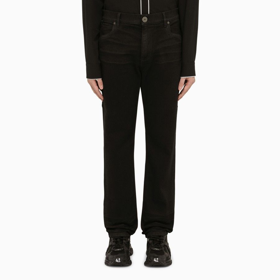 image of Balmain O1D2Blof0324 Jeans In Black, Men's (Size 34)