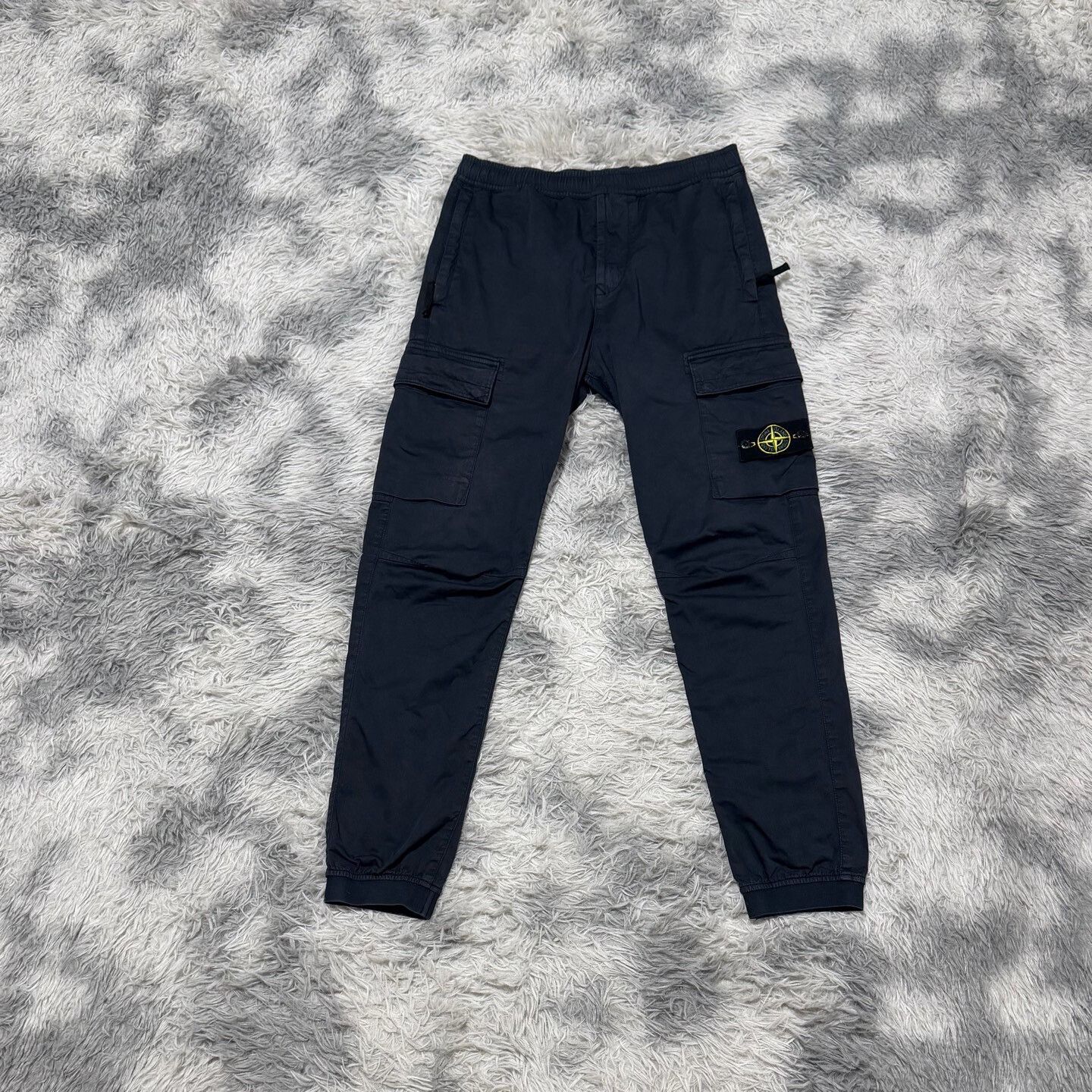 Stone Island Stone Island Dark Blue Cargo Pants W30 Size US 30 / EU 46 - 1 Thumbnail