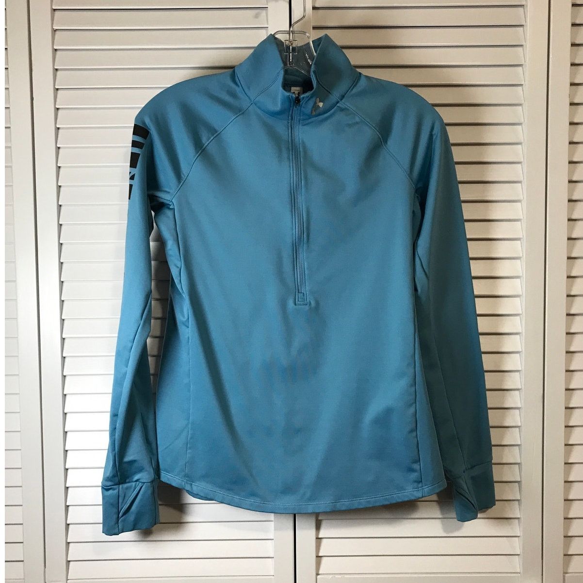 Under Armour Under Armour Cold Gear Blue Half Zip Fitted Activewear Top S Size S / US 4 / IT 40 - 1 Thumbnail