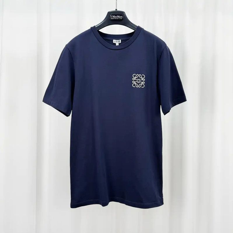 Loewe Loewe Navy Cotton Logo Short Sleeve T-Shirt 0089 Size XS / US 0-2 / IT 36-38 - 1 Thumbnail