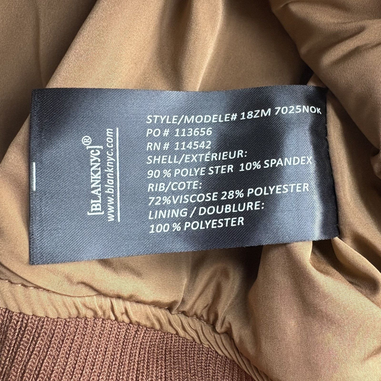 BLANKNYC Blank NYC Men Brown Faux Suede Bomber Jacket XL Size US XL / EU 56 / 4 - 5 Thumbnail