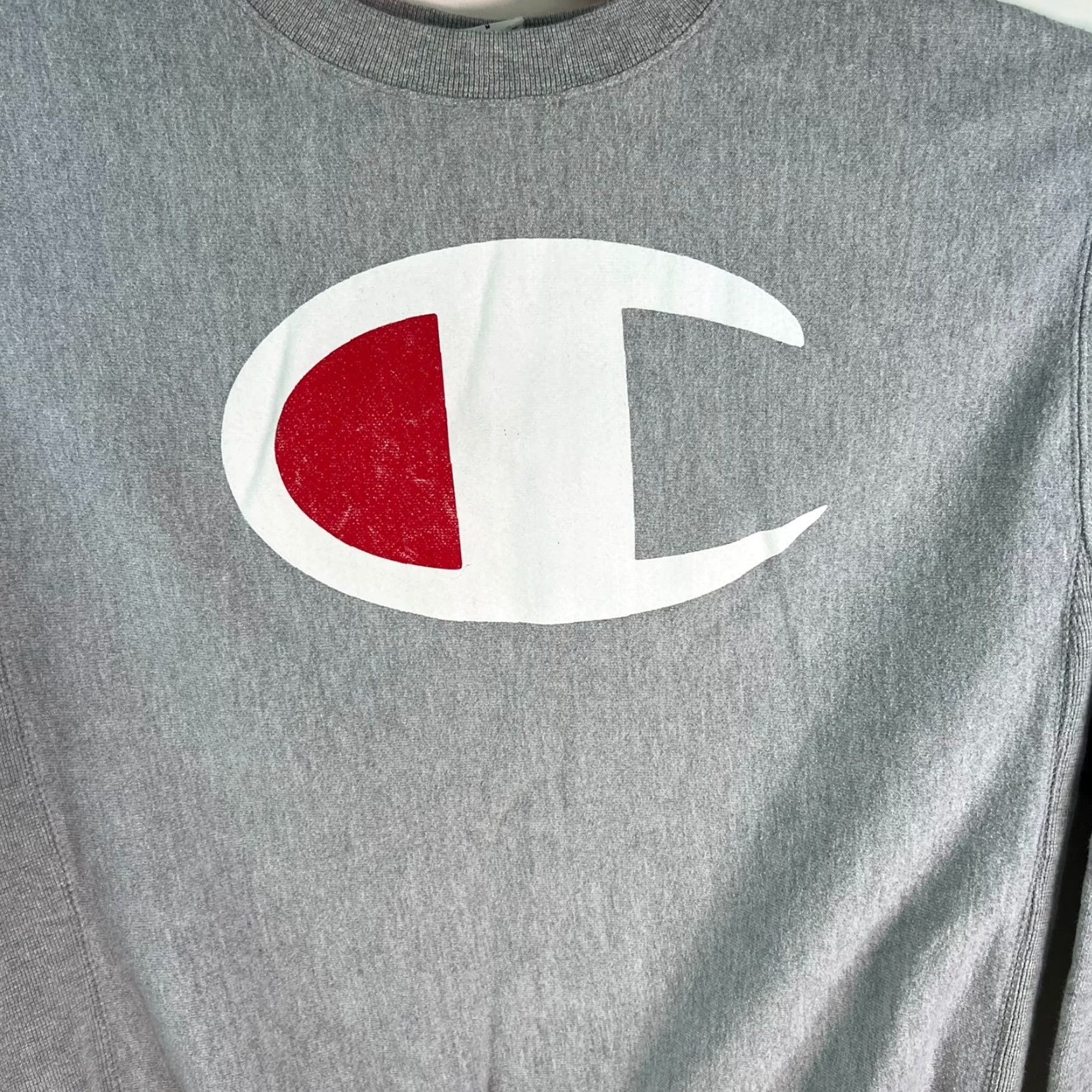 Champion Champion Men's Sweatshirt Front/Back Hit Graphic Gray M Sweatshirt Size US M / EU 48-50 / 2 - 2 Thumbnail
