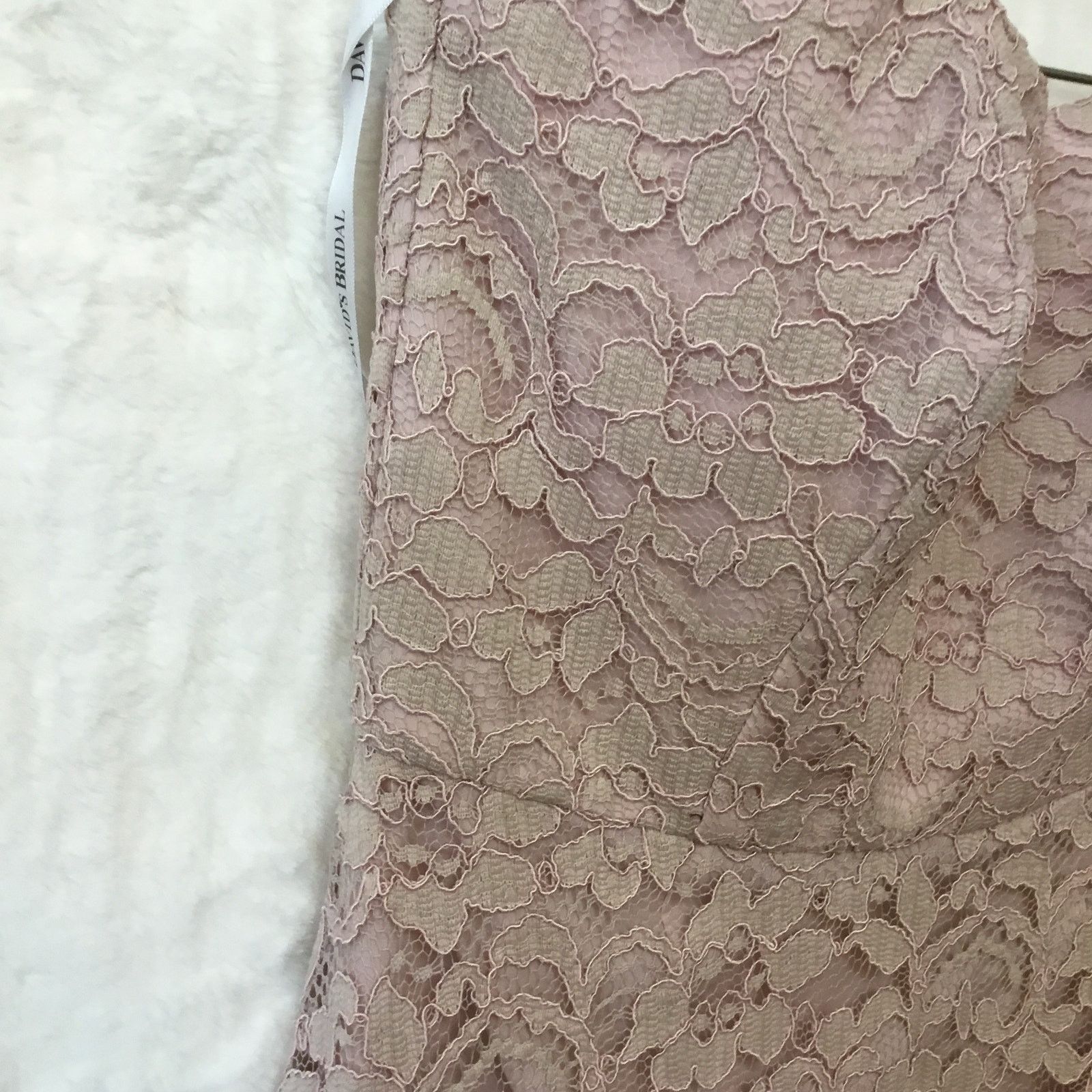 Other David's Bridal Strapless Lace Dress Size XS / US 0-2 / IT 36-38 - 8 Thumbnail