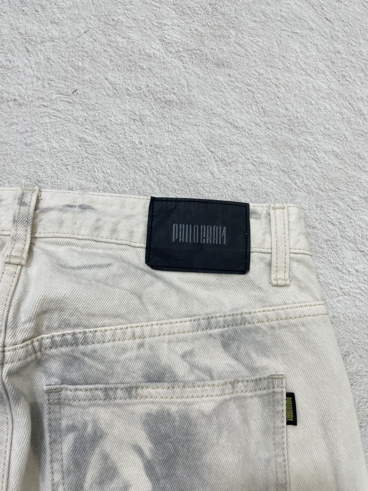Number (N)ine 2000s Kapital Archival Gray Wash Denim Baggy Jeans Hysteric Size US 31 - 12 Thumbnail