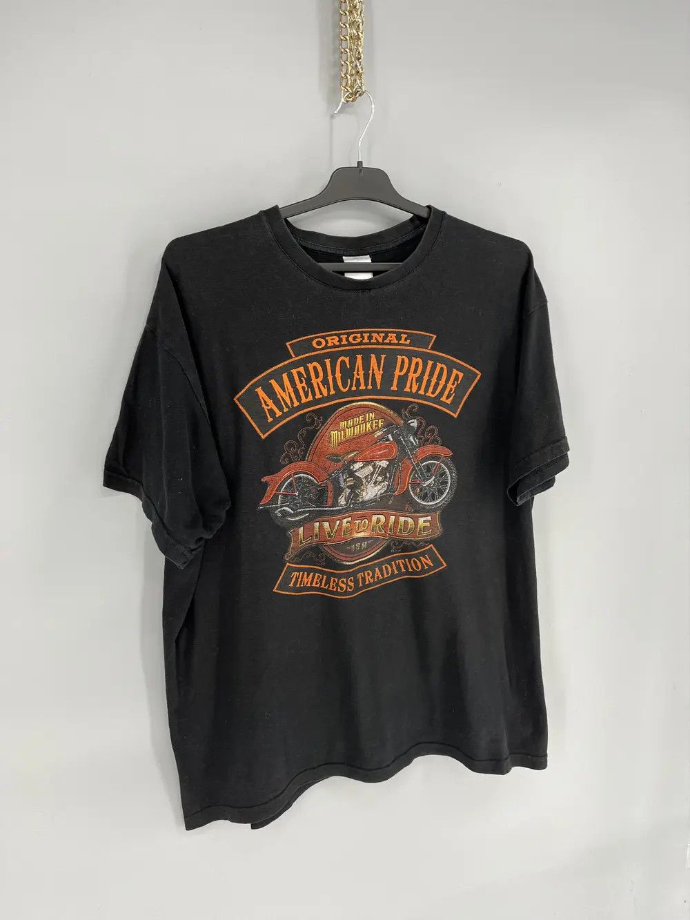 Vintage American Pride Vintage Graphic Tee Black T-shirt Size XL Size US XL / EU 56 / 4 - 2 Thumbnail