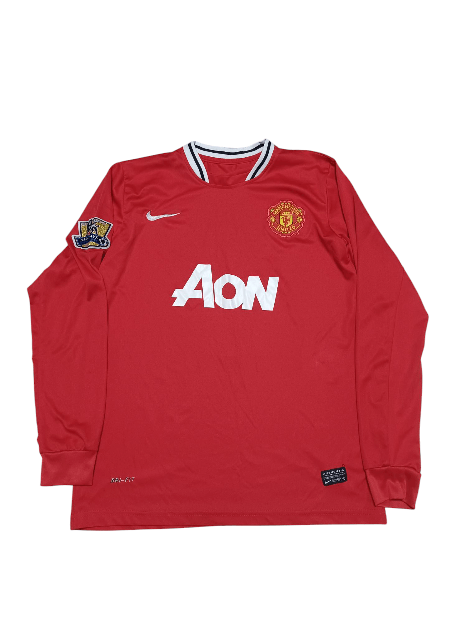 MANCHESTER UNITED VINTAGE 2011/2012 LONG SLEEVE JERSEY