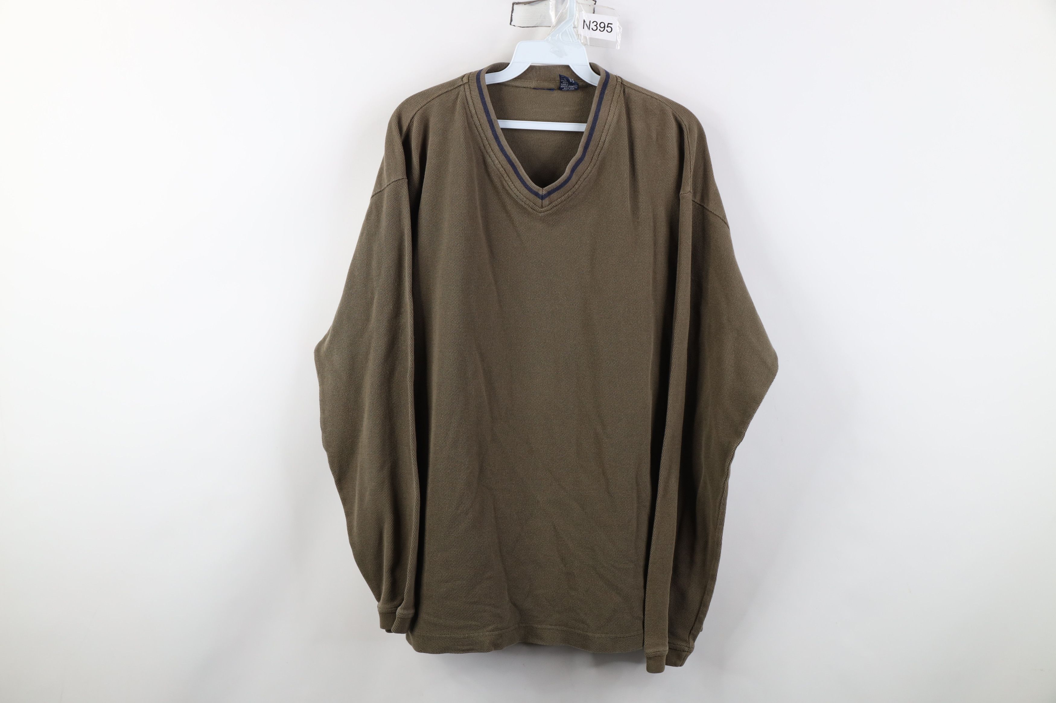 Vintage Vintage 90s Streetwear Thermal Knit Long Sleeve T-Shirt Size US L / EU 52-54 / 3 - 1 Thumbnail