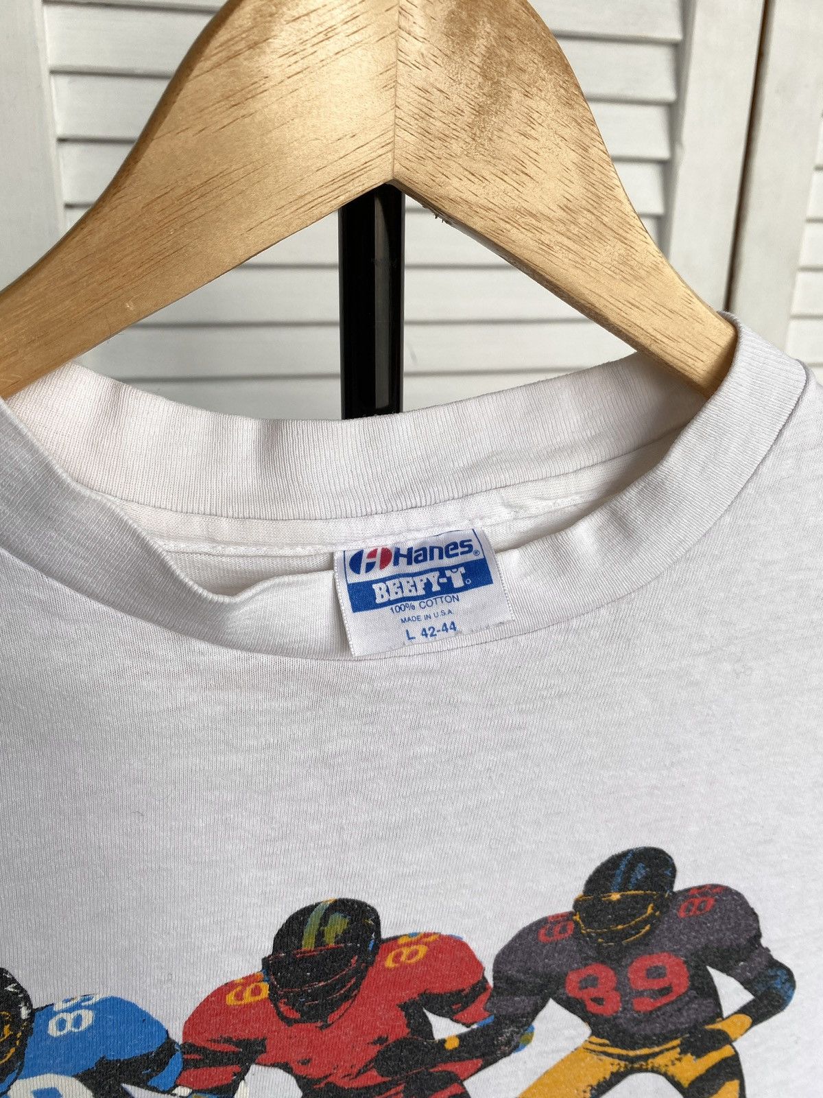 Hanes × Vintage Vintage Hanes Sport Football Best Team Befy Tee Shirt USA Size US M / EU 48-50 / 2 - 8 Thumbnail