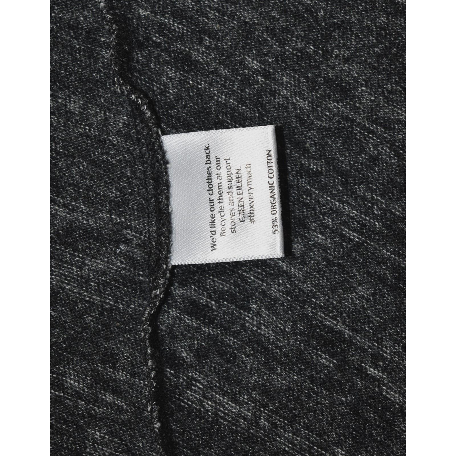 Eileen Fisher EILEEN FISHER Charcoal Cotton & Wool Boat Neck Sweater Sz XS Size XS / US 0-2 / IT 36-38 - 5 Thumbnail
