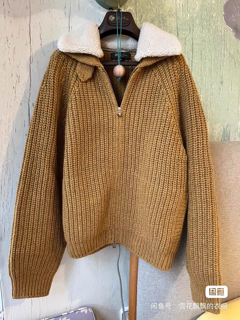 Loro Piana LORO PIANA Sheep's woolen collar cashmere cardigan coat Size M / US 6-8 / IT 42-44 - 3 Thumbnail